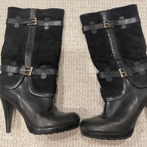 Cole Haan Nike air suede/leather boots